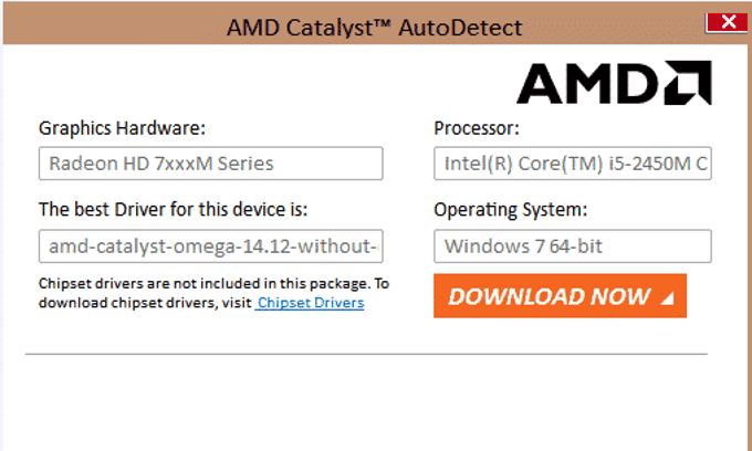 Amd catalyst hot sale windows 7